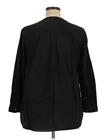Talbots 3/4 Sleeve Button-Down Shirt (view 2)