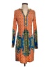 Hale Bob Paisley Orange Casual Dress Size S - photo 1