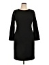DKNY Solid Black Cocktail Dress Size 14 - photo 1