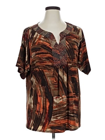 Dana Buchman Short Sleeve Blouse (view 1)