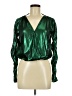 Lavish Green Long Sleeve Blouse Size M - photo 1