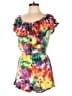 Connected Apparel Tie-dye Green Romper Size XL - photo 1