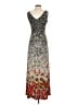 Chaps Print Gray Cocktail Dress Size S - photo 2
