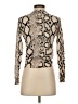 ALLSAINTS 100% Wool Animal Print Tan Wool Cardigan Size XS - photo 2