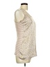 West Kei 100% Polyester Gold Sleeveless Blouse Size M - photo 4