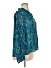 Lilly Pulitzer Print Teal Long Sleeve Blouse Size XL - photo 4