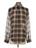 Equipment Plaid Brown Long Sleeve Blouse Size XS - photo 2