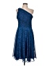 Halston Heritage 100% Polyester Blue Cocktail Dress Size 12 - photo 1