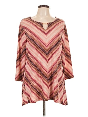 JM Collection 3/4 Sleeve Top (view 1)