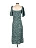 Monki Print Green Casual Dress Size S - photo 2