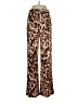 Halston Animal Print Brown Casual Pants Size S - photo 1