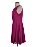 Express 100% Polyester Solid Burgundy Cocktail Dress Size XXS (estimated) - photo 5