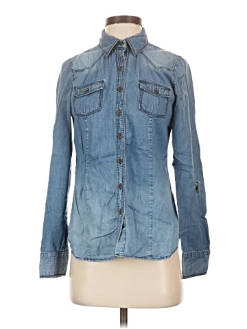 Girl Krazy Long Sleeve Button-Down Shirt (view 1)