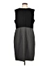 BOSS by HUGO BOSS 100% Polyester Color Block Gray Cocktail Dress Size 12 - photo 1