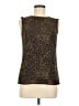 Tory Burch 100% Silk Brown Sleeveless Silk Top Size 8 - photo 1