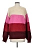 Skies Are Blue Color Block Burgundy Pullover Sweater Size S - photo 1