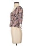 Free People Pink 3/4 Sleeve Blouse Size S - photo 5