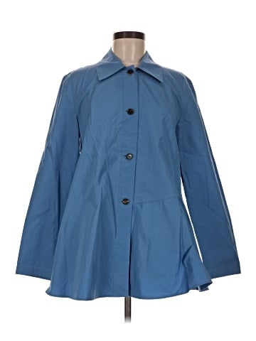 Lafayette 148 New York 3/4 Sleeve Button-Down Shirt (view 1)