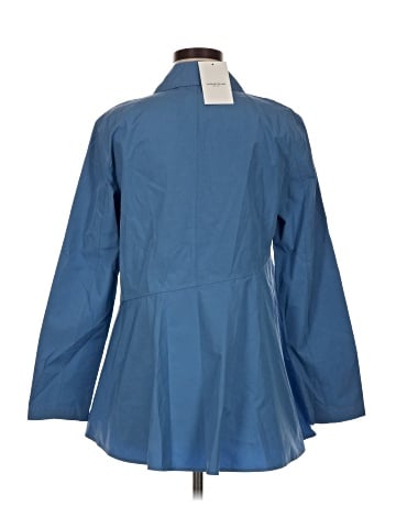 Lafayette 148 New York 3/4 Sleeve Button-Down Shirt (view 2)