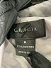 Gracia 100% Polyester Solid Gray Windbreaker Size M - photo 6
