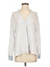 Vince. 100% Silk Silver Long Sleeve Silk Top Size S - photo 1