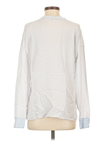 Vince. Long Sleeve Silk Top (view 2)