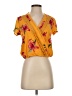 Guess Yellow Short Sleeve Blouse Size S - photo 1