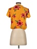 Guess Yellow Short Sleeve Blouse Size S - photo 2