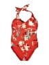 Athleta Floral Red One Piece Swimsuit Size M - photo 1