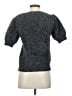 Skies Are Blue Metallic Silver Pullover Sweater Size XS - photo 2