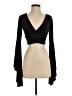 Shein Black Long Sleeve Top Size 4 - photo 1