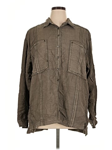 Pilcro Long Sleeve Button-Down Shirt (view 1)
