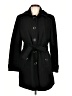Roz & Ali Black Wool Coat Size L - photo 1