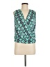 Veronica M. Teal Sleeveless Blouse Size M - photo 1