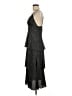 Aqua 100% Polyester Stars Black Cocktail Dress Size M - photo 5
