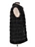 Dylan 100% Polyester Black Faux Fur Vest Size M - photo 4
