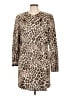 CAbi Animal Print Brown Coat Size L - photo 1