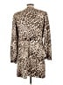 CAbi Animal Print Brown Coat Size L - photo 2