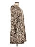 CAbi Animal Print Brown Coat Size L - photo 4