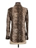 Alexander Jordan Animal Print Brown Long Sleeve Blouse Size S - photo 2