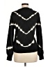 Simply Vera Vera Wang 100% Acrylic Chevron-herringbone Black Pullover Sweater Size M - photo 2