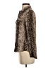 Alexander Jordan Animal Print Brown Long Sleeve Blouse Size S - photo 5