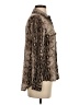 Alexander Jordan Animal Print Brown Long Sleeve Blouse Size S - photo 4