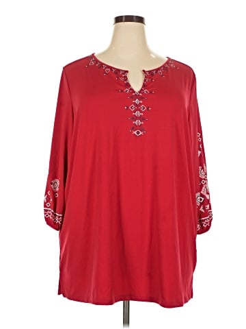 Catherines 3/4 Sleeve Blouse (view 1)