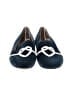 Talbots 100% Leather Solid Hearts Blue Flats Size 7 1/2 - photo 2