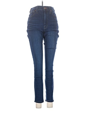 Madewell Curvy High-Rise Skinny Jeans in Sussex Wash: TENCEL&trade; Denim Edition (view 1)