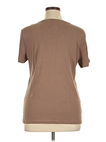 Karen Scott Short Sleeve Henley (view 2)