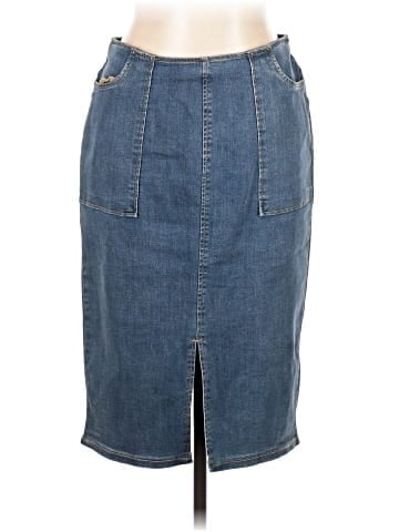Who What Wear Denim Skirt (view 1)