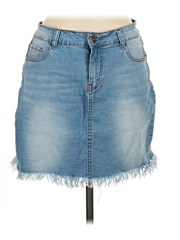 Unbranded Denim Skirt (view 1)