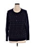 Talbots Outlet 100% Cotton Polka Dots Blue Cardigan Size 1X - photo 1